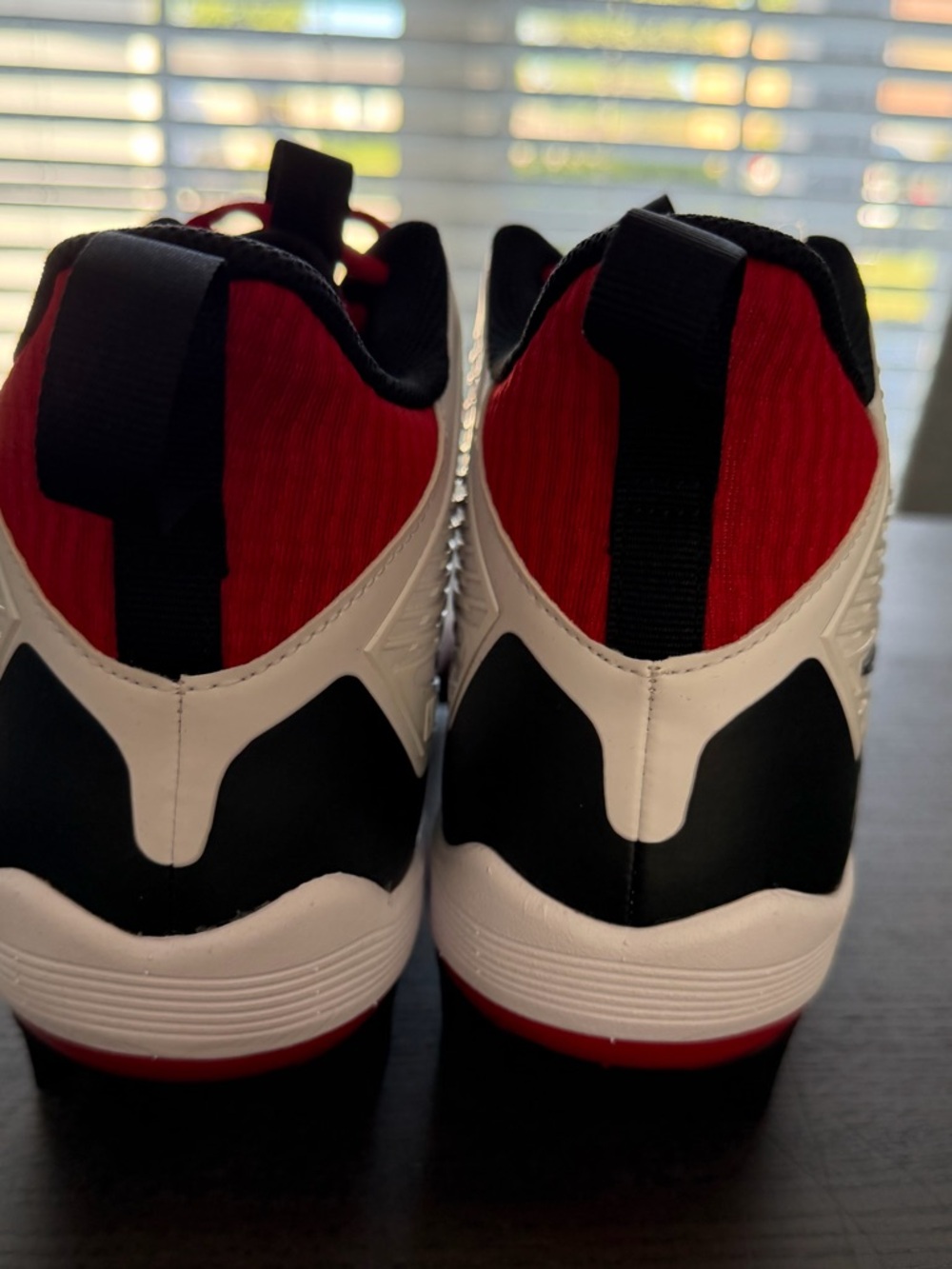 Nike Alpha Menace Strong Men's Football Cleats White/Red Size 11.5 NEW. - Picture 2 of 7